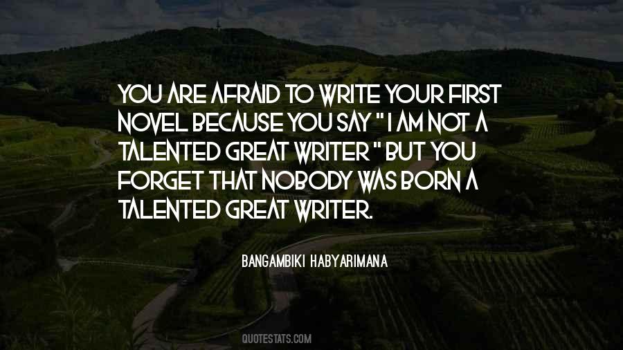 Not To Write A Novel Quotes #1719285
