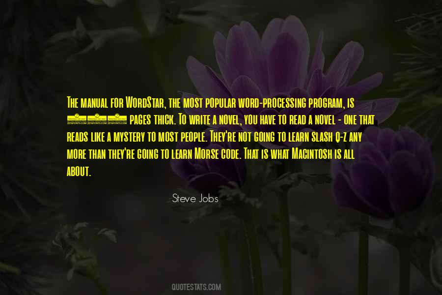 Not To Write A Novel Quotes #640230