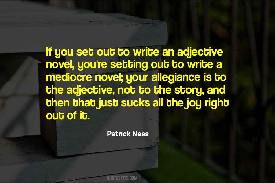 Not To Write A Novel Quotes #785966