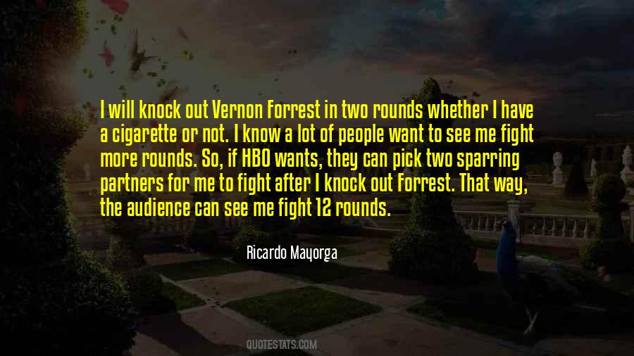 Quotes About Sparring #580088