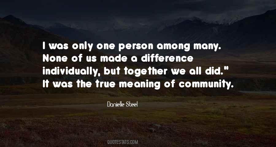 Quotes About Only One Person #35165