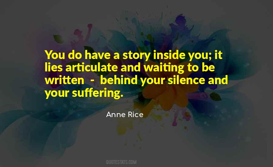 Quotes About Your Silence #494731