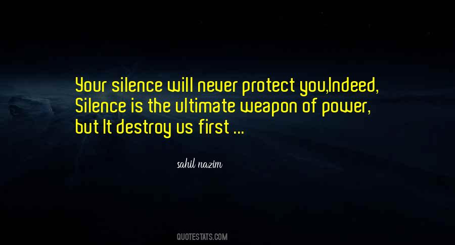 Quotes About Your Silence #859847