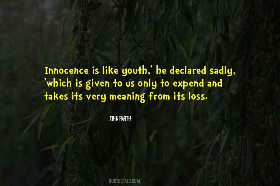 Quotes About A Loss Of Innocence #1860157