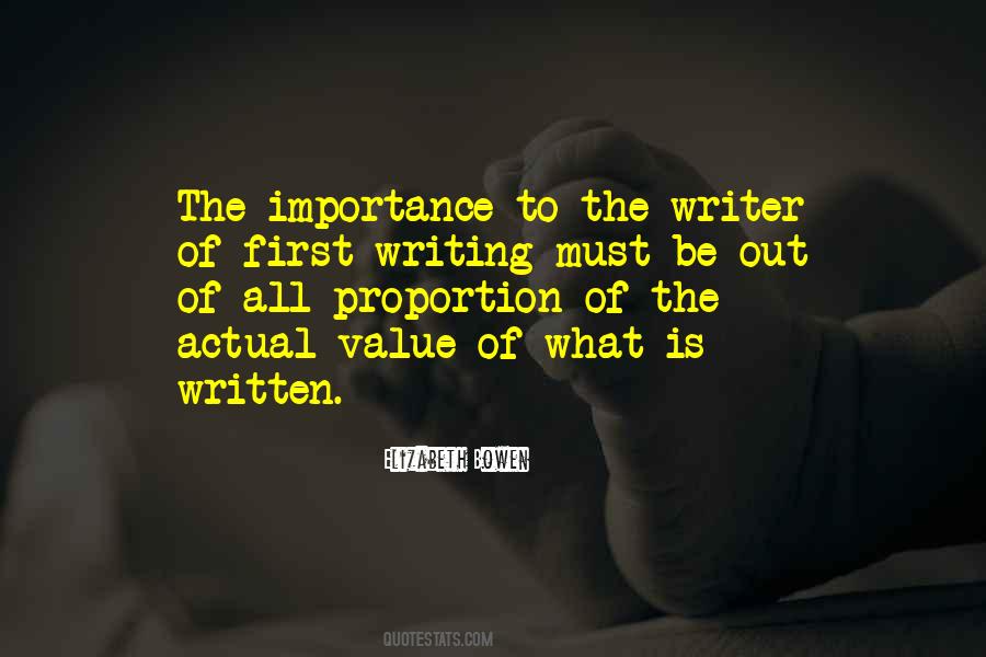 Quotes About Importance Of Writing #1303869