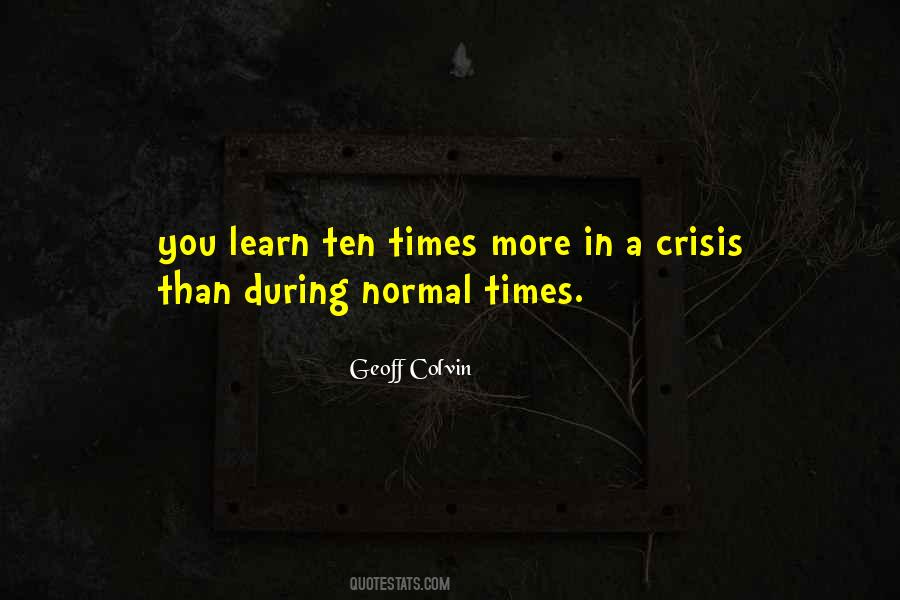 A Crisis Quotes #1731272