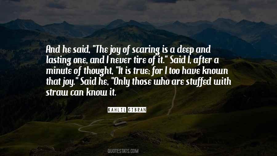 Quotes About Scaring #1732503