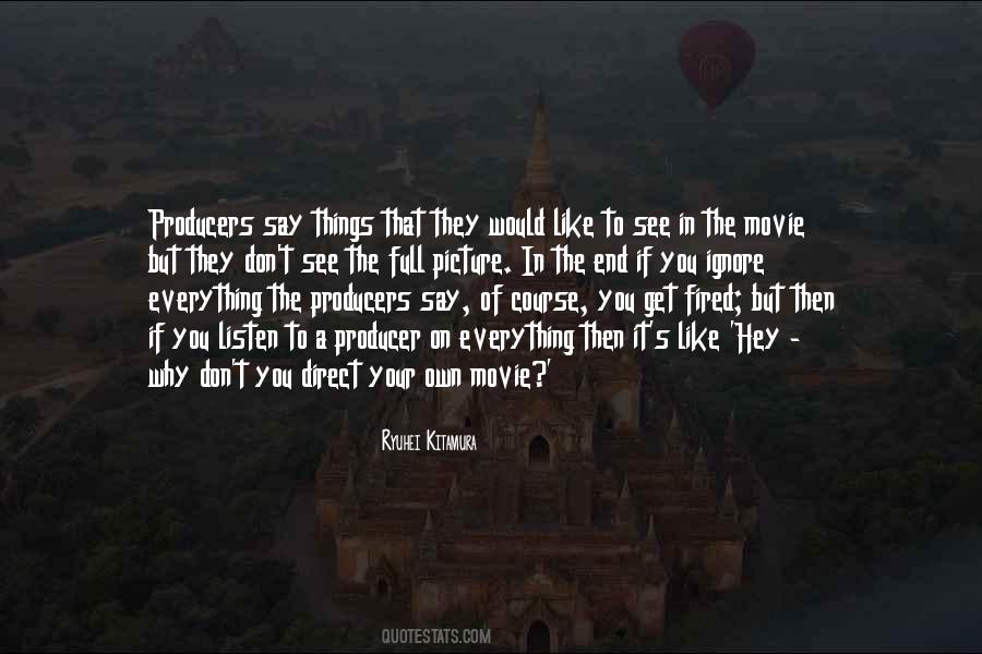 Quotes About Movie Producers #446457