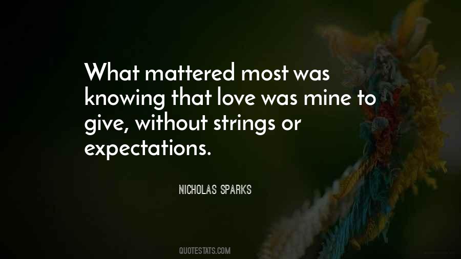 Quotes About Love Without Expectations #1383344