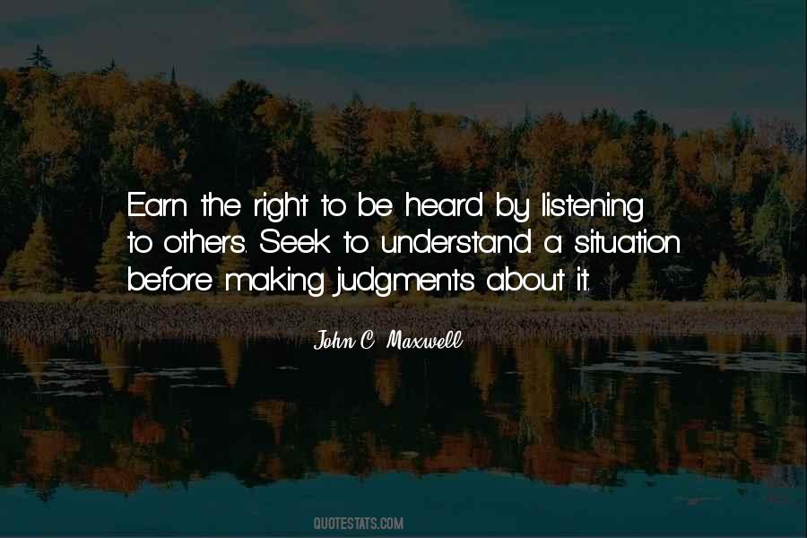 Quotes About Listening To Understand #368778