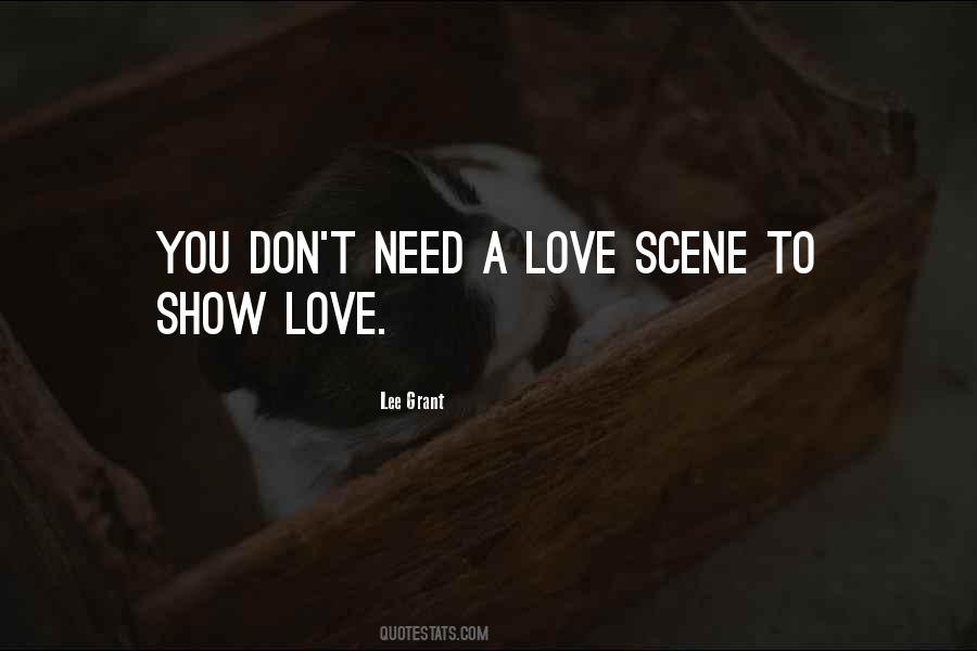 Love Scene Quotes #767465