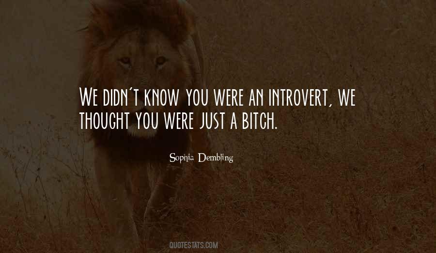 Quotes About Introvert #70991