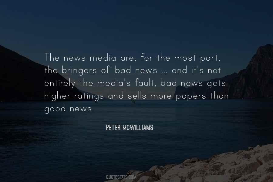 Quotes About Good And Bad News #1540123