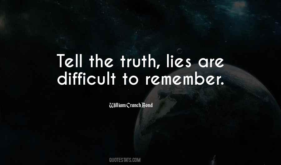 Quotes About Lying And Not Telling The Truth #574156