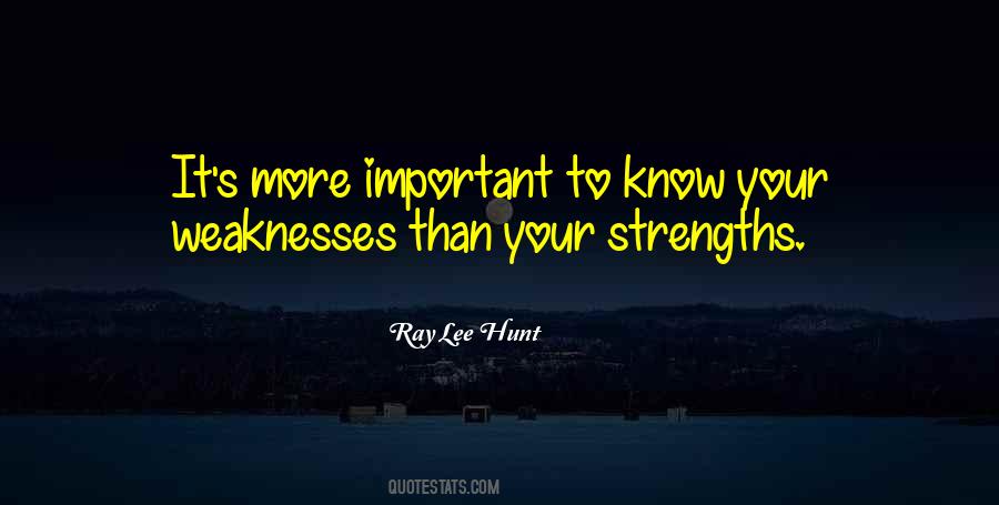 Know Your Strengths Quotes #1340663