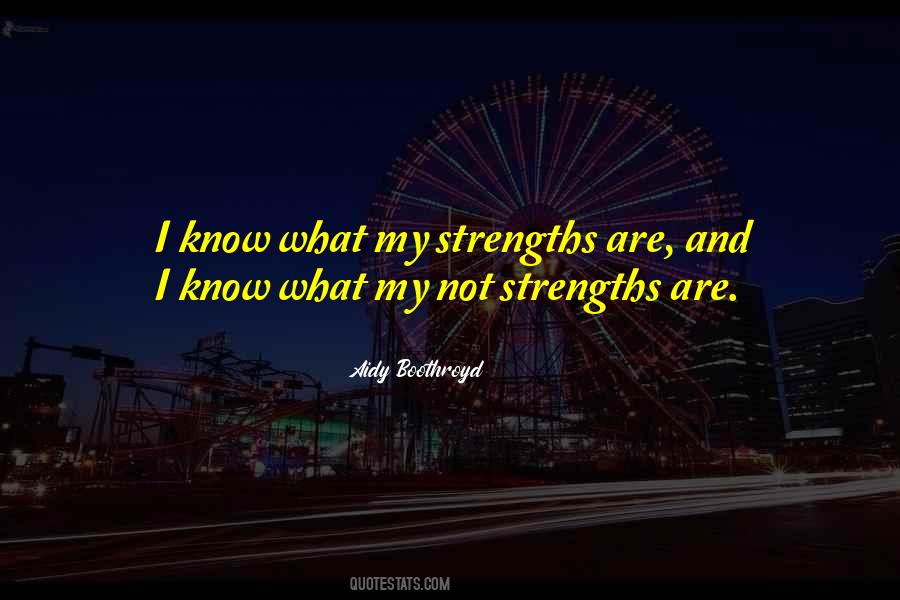 Know Your Strengths Quotes #1545035