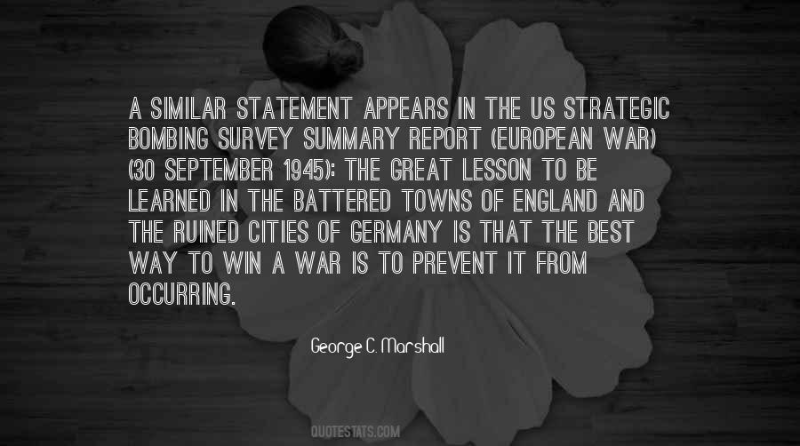 Quotes About Strategic Bombing #69133