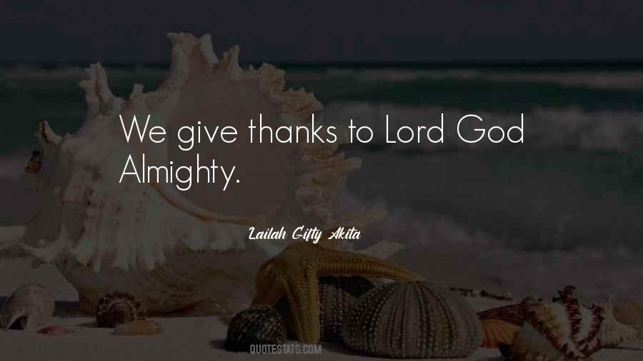 Quotes About Lord God #101643