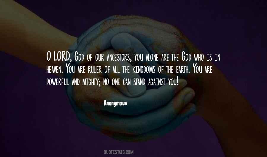 Quotes About Lord God #595903