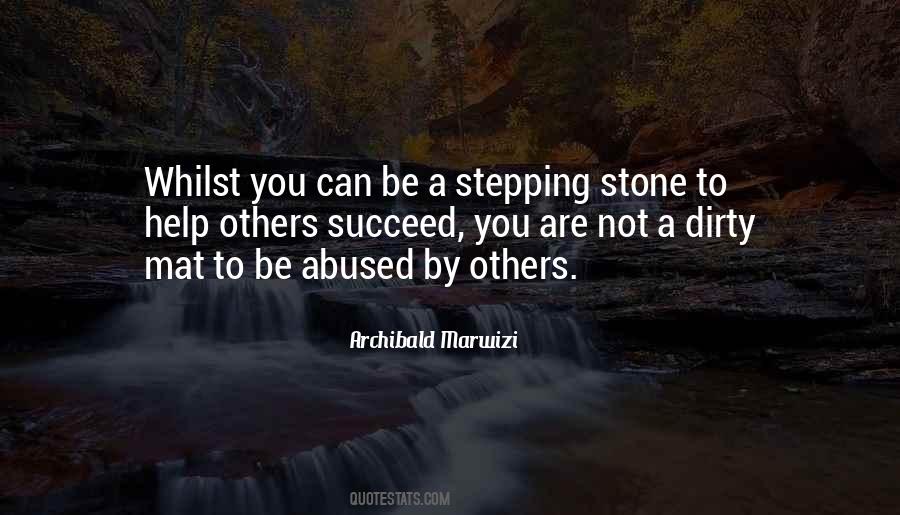 Stepping Stone To Success Quotes #1653556
