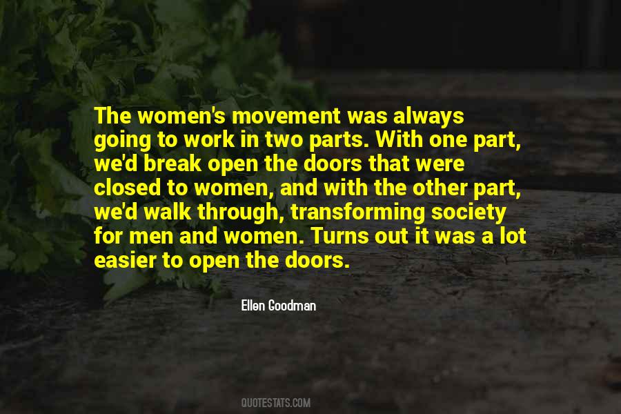 Quotes About Women's Movement #115026