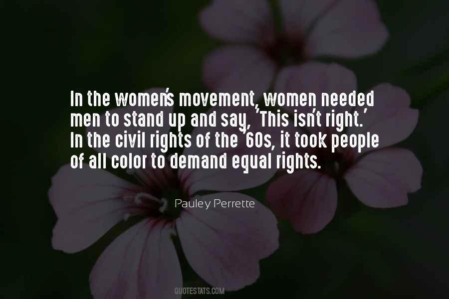 Quotes About Women's Movement #1758171