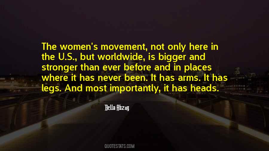 Quotes About Women's Movement #31304