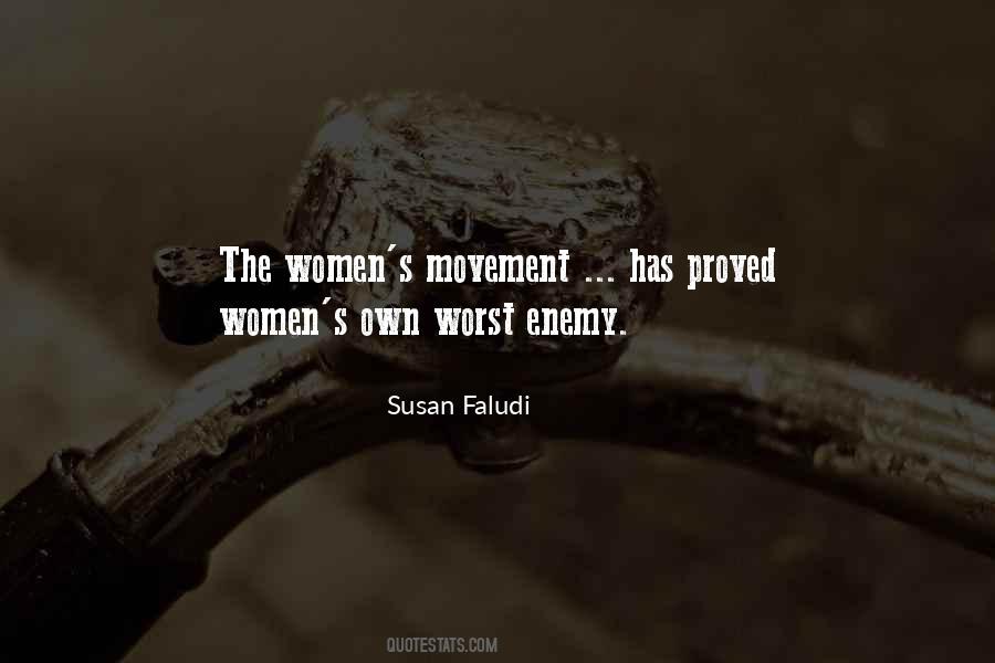 Quotes About Women's Movement #596439