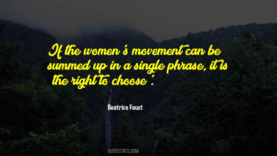 Quotes About Women's Movement #853618