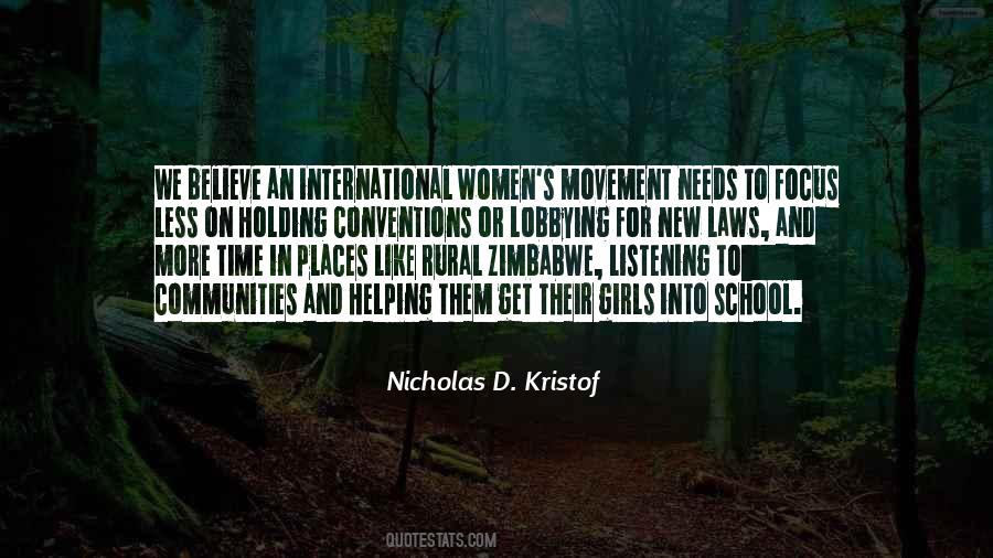 Quotes About Women's Movement #946175