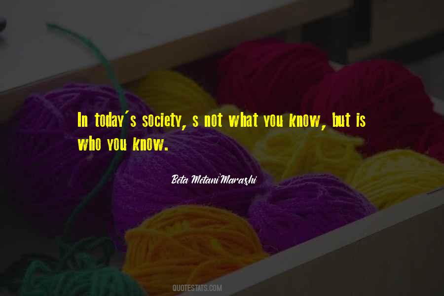 Quotes About Who You Know #296419