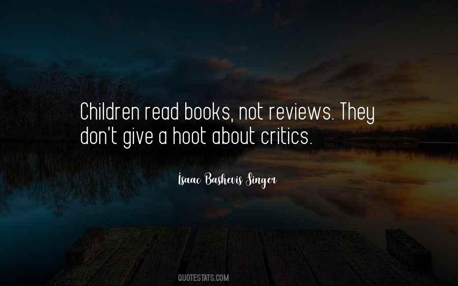 Quotes About Writing Reviews #1340501