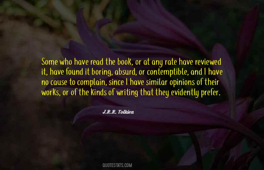 Quotes About Writing Reviews #1341056