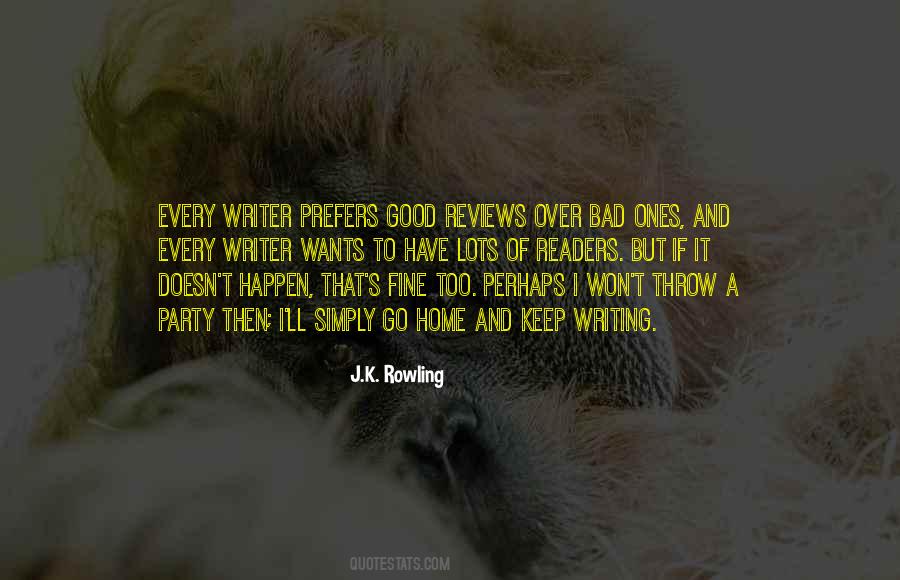 Quotes About Writing Reviews #1677688