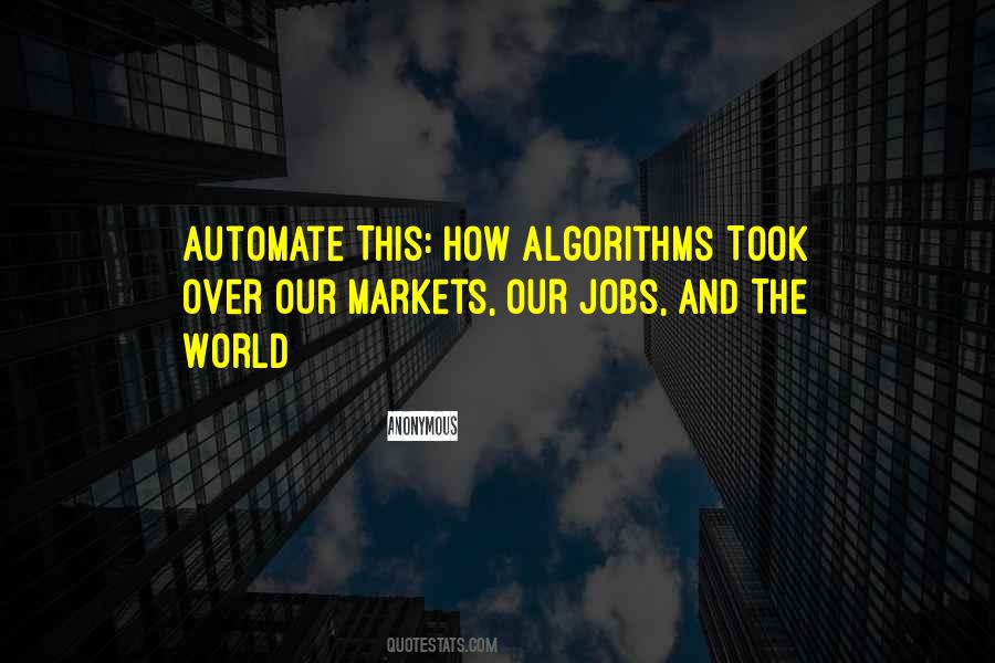 Quotes About Algorithms #1140274