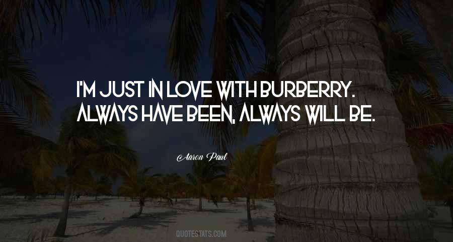 Quotes About Burberry #482312