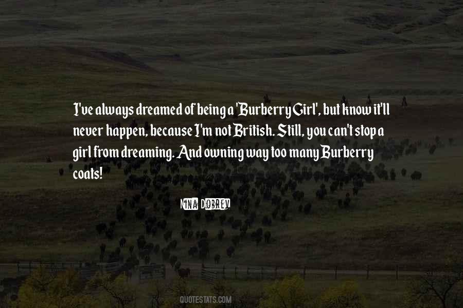 Quotes About Burberry #549784