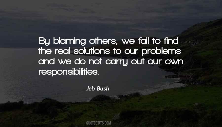 Quotes About Not Blaming Others #909976