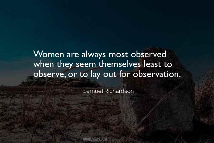 Quotes About Observation #1309682