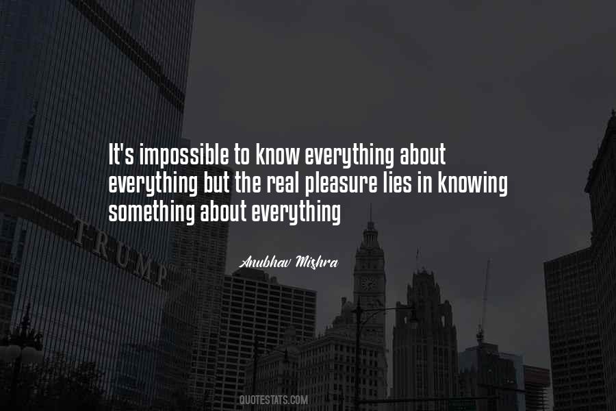 Quotes About Knowing Something #214216