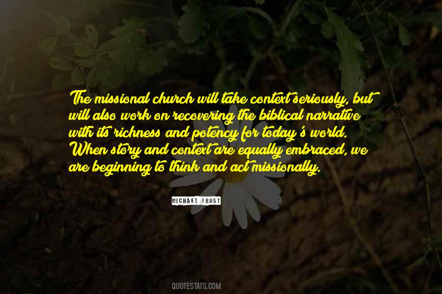 Quotes About Missional Church #61561