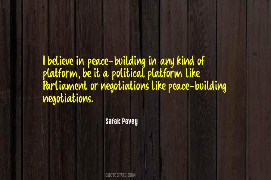 Peace Negotiations Quotes #1027046