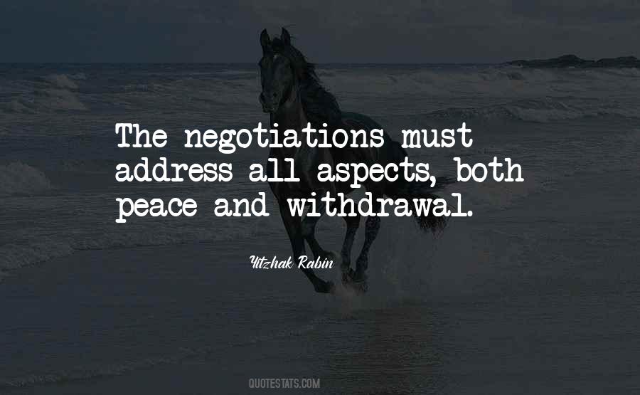 Peace Negotiations Quotes #1734947