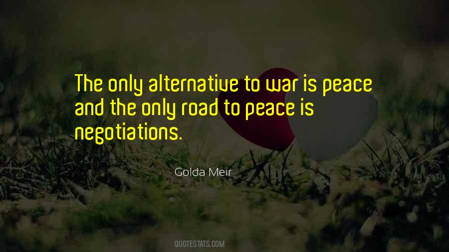 Peace Negotiations Quotes #984324