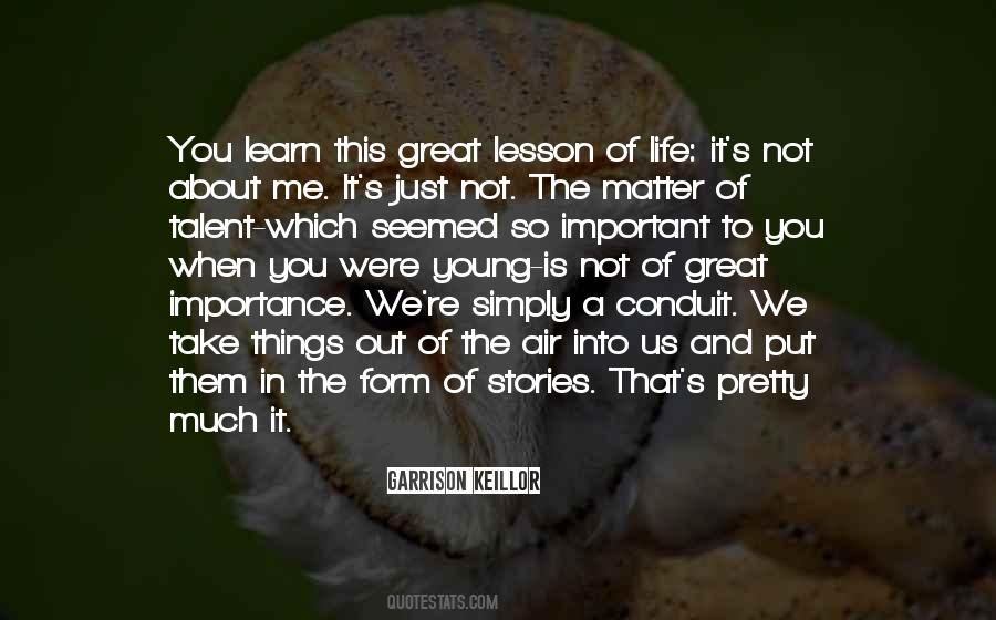 Lesson To Learn In Life Quotes #198311