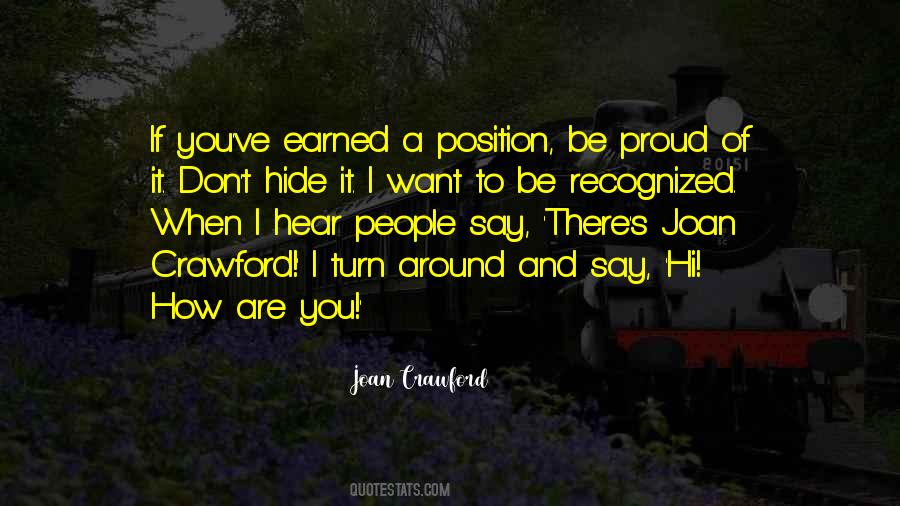 You Are Recognized Quotes #901571