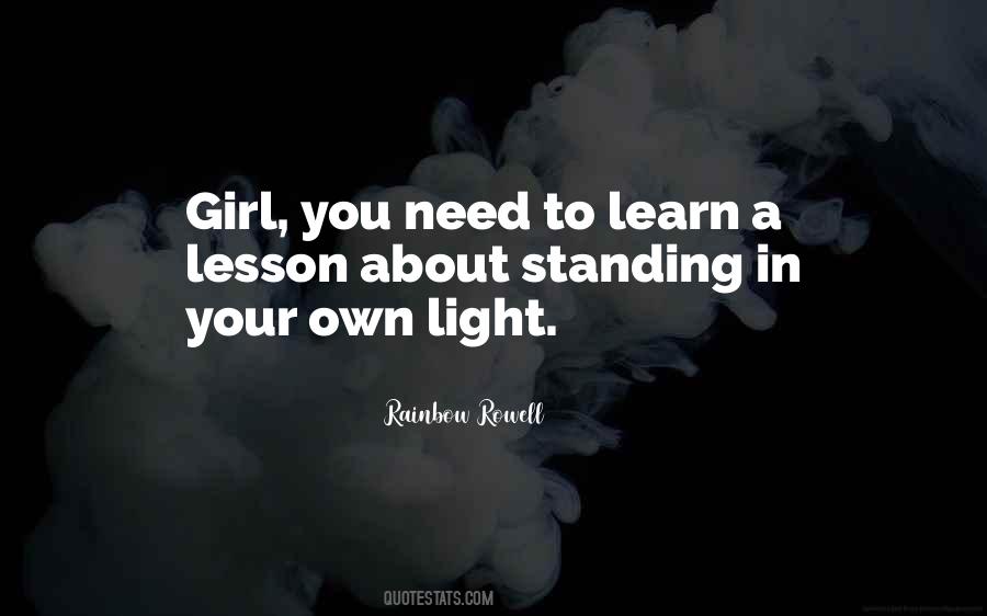 Own Light Quotes #1035630