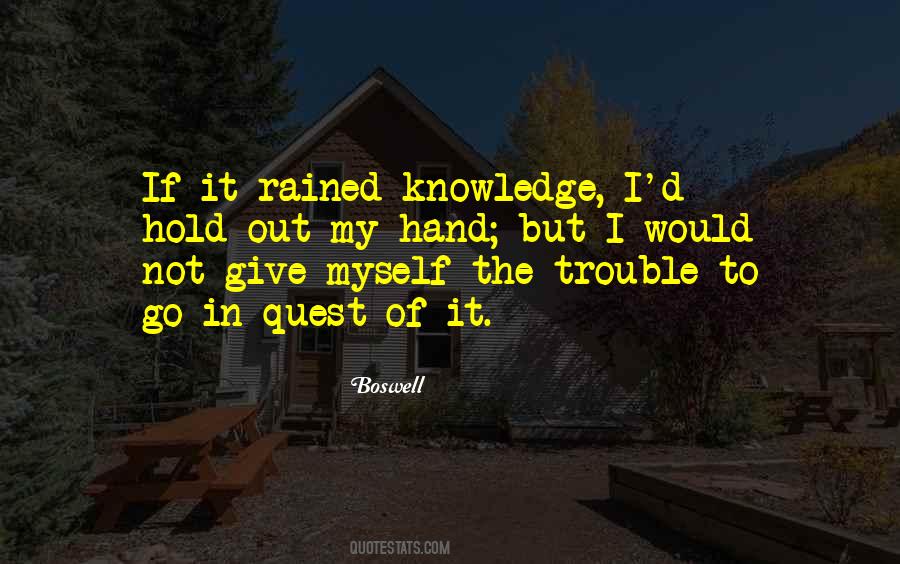 Quotes About Quest For Knowledge #1062253