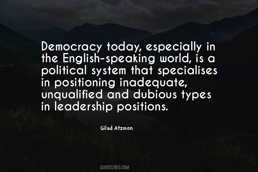 Unqualified Politicians Quotes #735895