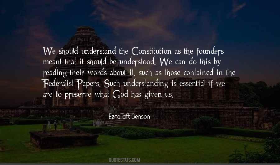 Quotes About The Constitution By The Founding Fathers #1762673